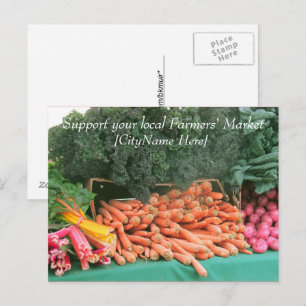 Cartão postal - Apoiar o mercado dos agricultores