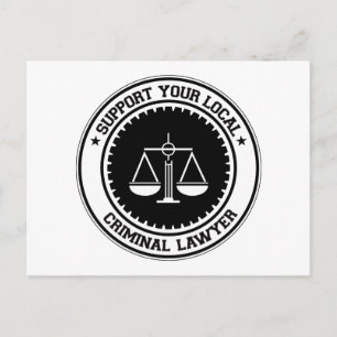 Cartão Postal Apoie seu advogado criminal local