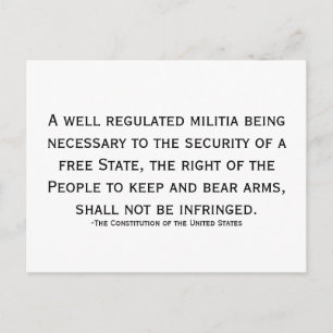 Cartão Postal Apoiem a preservação da liberdade!