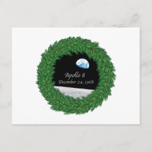 Cartão Postal Apollo 8 missão da lua da véspera de Natal