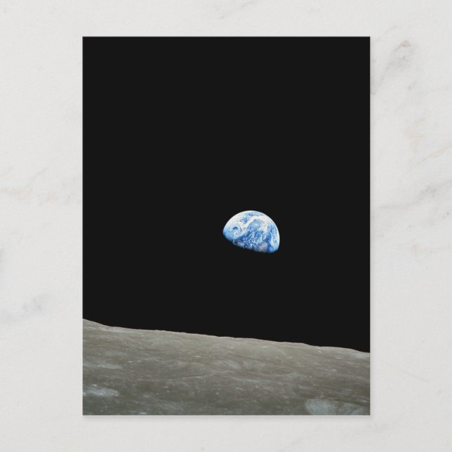 Cartão Postal Apollo 8 Missão Lua da NASA (Frente)