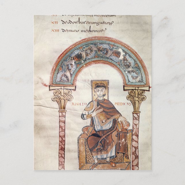 Cartão Postal Apollo Medicus, de Etymologiae (Frente)