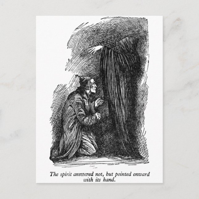 Cartão Postal Apontado Espírito (com texto) (Frente)
