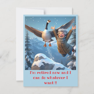 CARTÃO POSTAL " APOSENTADA E FELIZ "