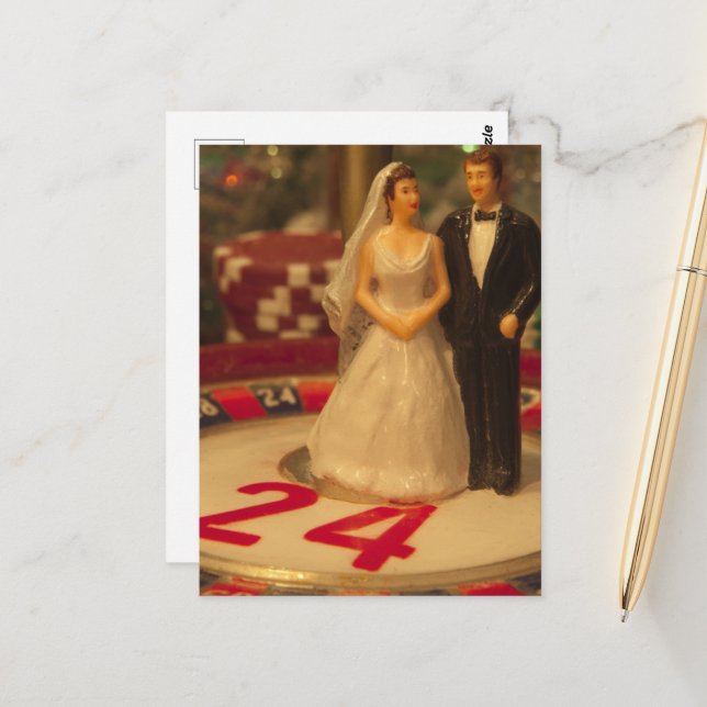 Cartão Postal Apostar no Casamento (Frente/Verso In Situ)