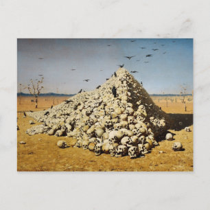 Cartão Postal Apoteose da Guerra (Morte e Destruição) (Crânios)