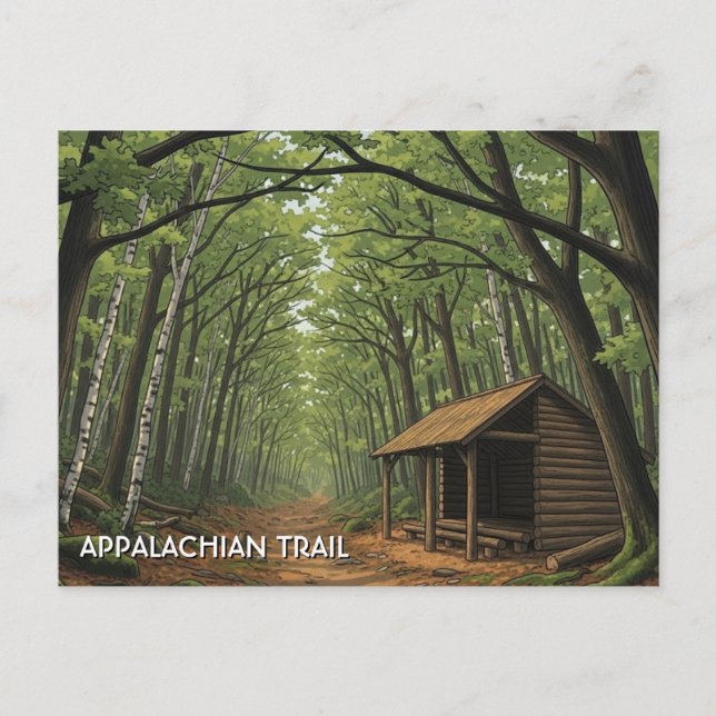 Cartão Postal Appalachian Trail Travel (Frente)