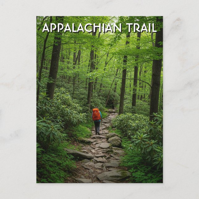 Cartão Postal Appalachian Trail Viagem (Frente)