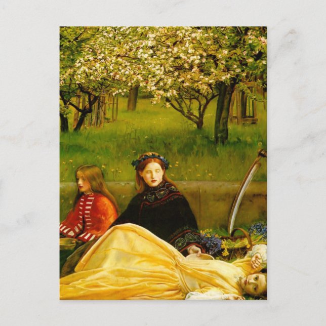 Cartão Postal Apple Blossoms Primavera Fine Art (Frente)
