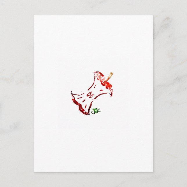 Cartão postal Apple Core (Frente)