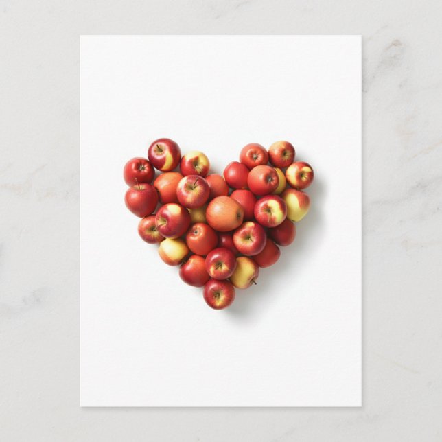 Cartão Postal Apple Heart (Frente)