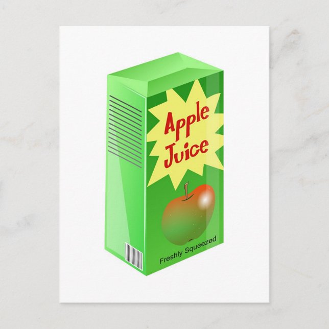 Cartão Postal Apple Juice (Frente)