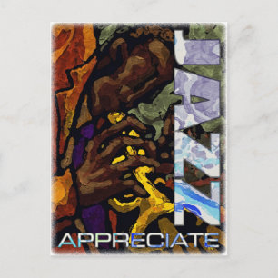 Cartão Postal Appreciate Jazz Postcard
