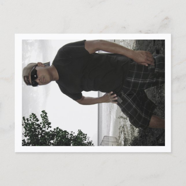 Cartão Postal Approachable Wolf Post Card Print (Frente)