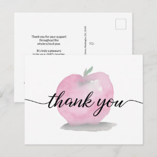 Cartão Postal Apreciação de Apreciação de Aquarela do Personaliz