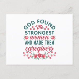 Cartão Postal Apreciação De Cuidados Que Deus Encontrou Mulheres