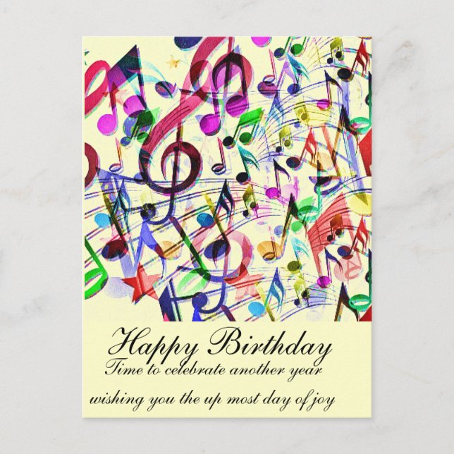 Cartão Postal Apreciação de Música_ (Frente)