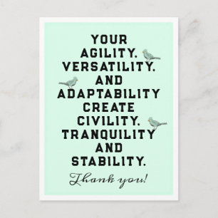 Cartão Postal Apreciação do Funcionário