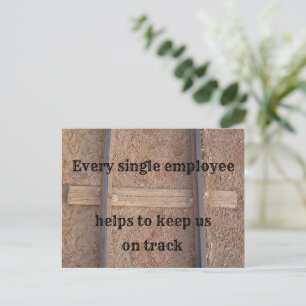 Cartão Postal Apreciação do Funcionário Agradecemos a Business R