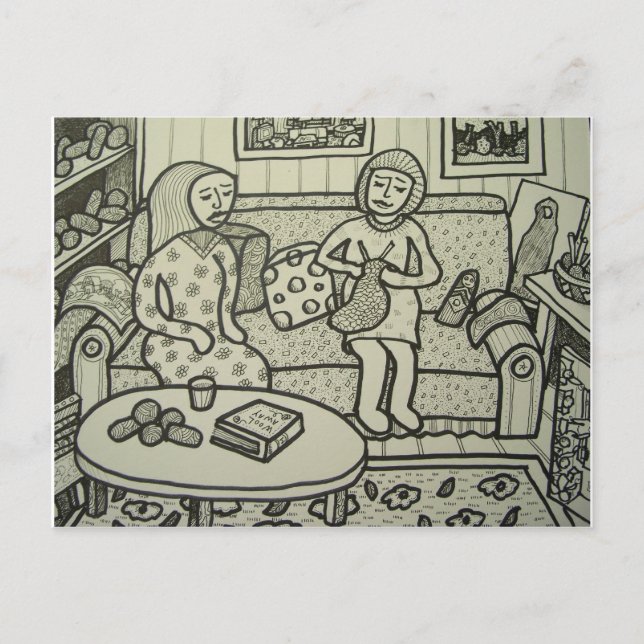 Cartão Postal Aprenda fazer malha BT Piliero (Frente)