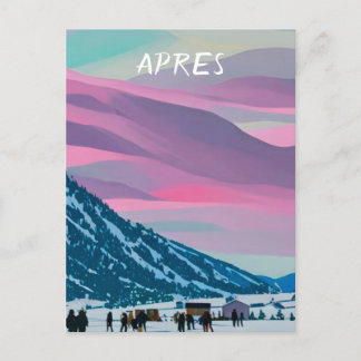 Cartão Postal Apres ski