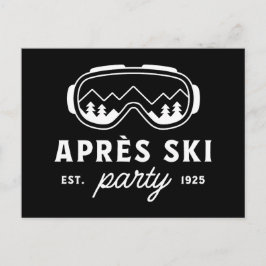 Cartão Postal Apres ski party mountain cabin winter holiday