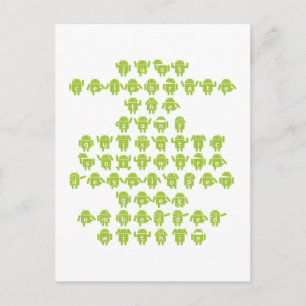 Cartão Postal Apresentação do desenvolvedor de software Android 