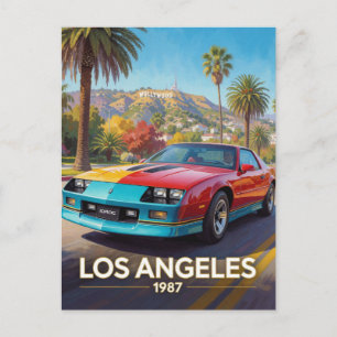 Cartão Postal Apresentação do Pôr do Sol em Los Angeles Califórn
