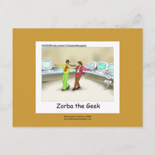 Cartão Postal Apron Concebido À Mão Para O Geek De Computador 