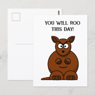 Cartão Postal Aproveite Este Dia, Personagem de Desenho Animado