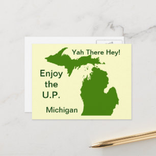 Cartão Postal Aproveite o U.P. Michigan com Da Yoopers