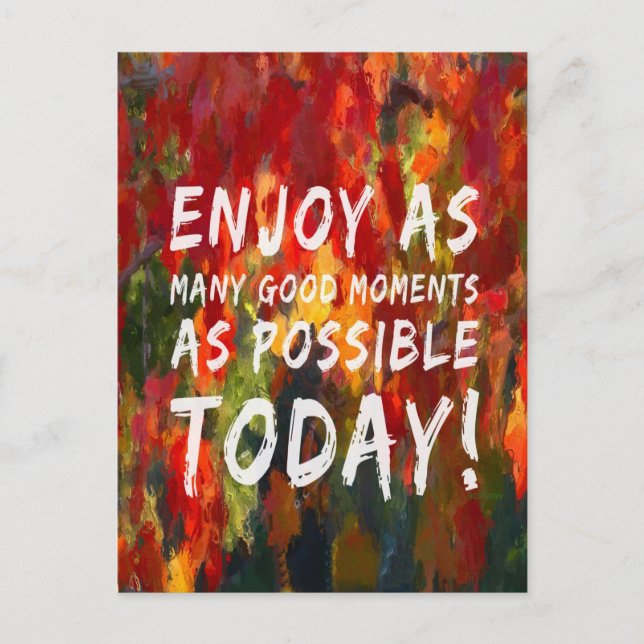 Cartão Postal Aproveite os momentos (Frente)