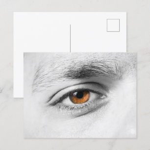 Cartão Postal Aproximação dos olhos humanos