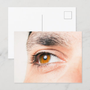 Cartão Postal Aproximação dos olhos humanos