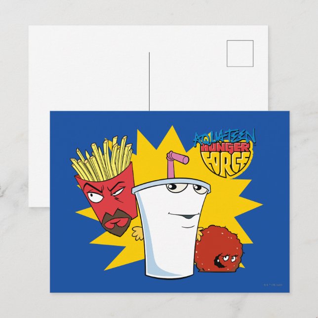 Cartão Postal Aqua Teen Hunger Force Explosive Graphic (Frente/Verso)