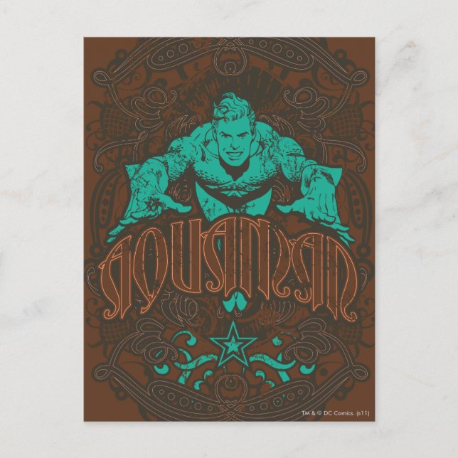 Cartão Postal Aquaman, é a hora do show! Poster (Frente)