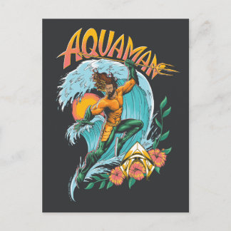 Cartão Postal Aquaman e Trident Ascensão Graphic