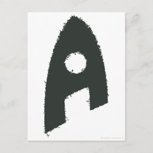 Cartão Postal Aquaman Grunge 'A'