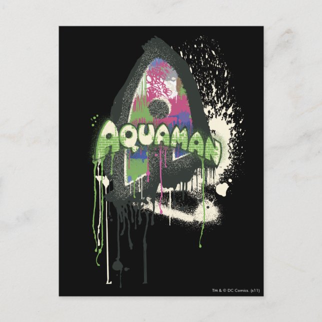 Cartão Postal Aquaman - Letra Innocence Torcida (Frente)