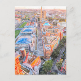 Cartão Postal Aquarela Berlim. Acaraden da Praça Potsdamer