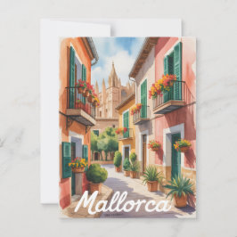 Cartão Postal Aquarela de Maiorca