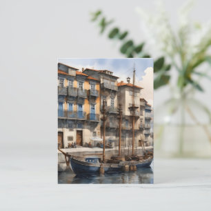 Cartão Postal Aquarela de Porto