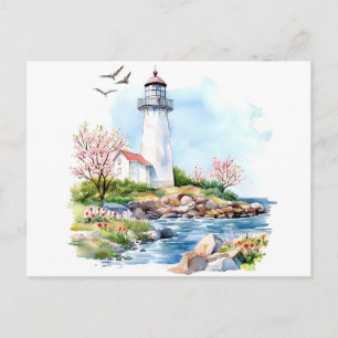 Cartão Postal Aquarela do Farol