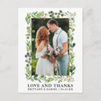 Aquarela Eucalipto Dourado Amor Casamento Obrigado