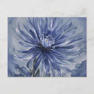 Cartão Postal Aquarela Floral de Anêmona Delicada