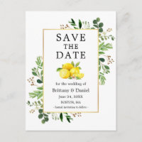 Aquarela Limões Vermelhos Salvem A Data