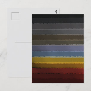 Cartão Postal Aquarela Tempestuosa Salgada Explosão de Cor Arte 