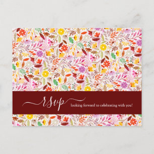 Cartão Postal Aquarelas Vibrantes Flores de Tulipa de Verão Casa