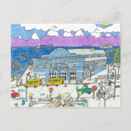 Cartão Postal Aquário de Seattle