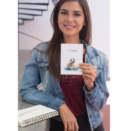 Cartão Postal Aquecimento do selo de aquarela, personalizado